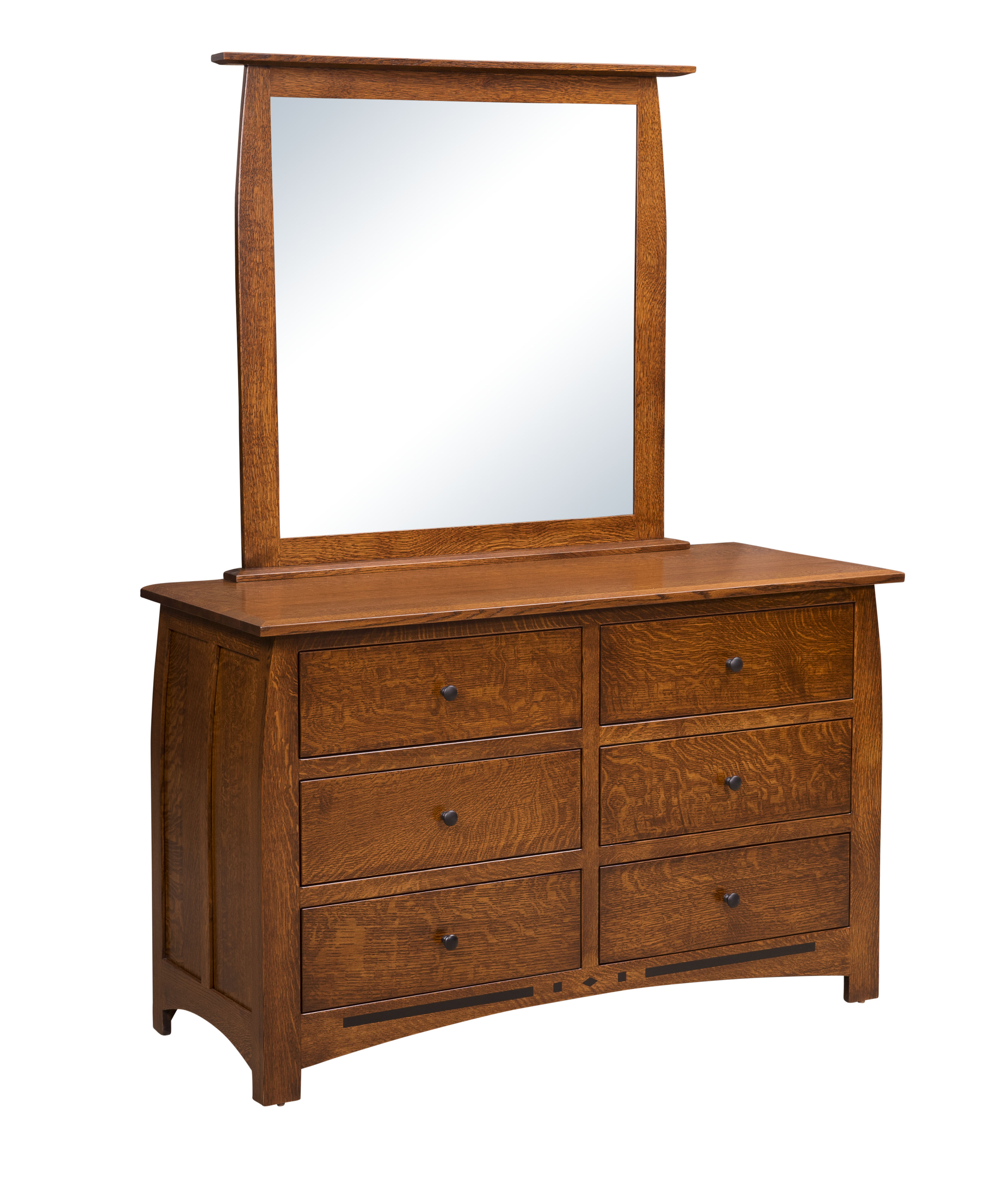 Linbergh 6 Drawer Dresser w/Mirror-#28