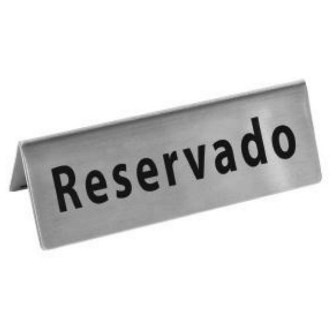 LETRERO DE
RESERVADO 