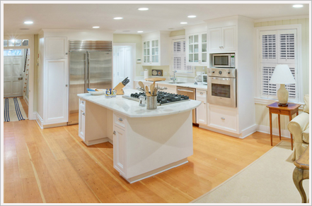 Modern white kitchen||||