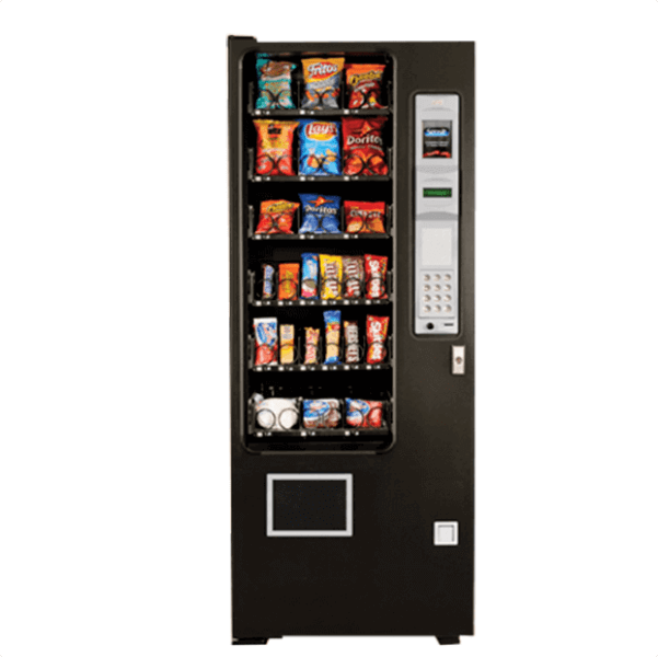 SLIM GEM
Capacidad de 300 unidades (varia) con 30 selecciones.
Cuenta con sensores de caída que garantizan la entrega del producto.
Totalmente automática y programable.
Garantía de 3 años (en componentes electrónicos).
Sistema de ahorro de energía ENERGY SENSIT.
Dimensiones 185cm alto x 73cm ancho x 76.2cm fondo.
NO REFRIGERADA