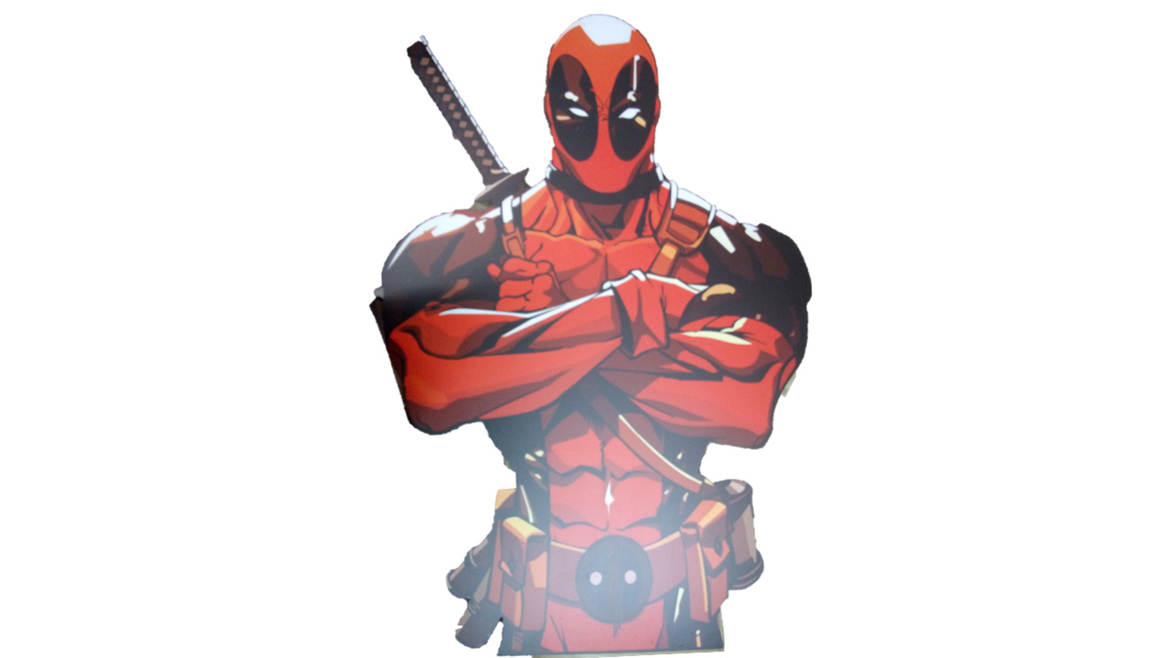 Imagen de deadpool
Medidas  1,00 metro de Altura x 68cm de Ancho
Precio de Alquiler $ 40.000