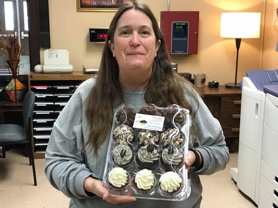 Woman With Cupcakes