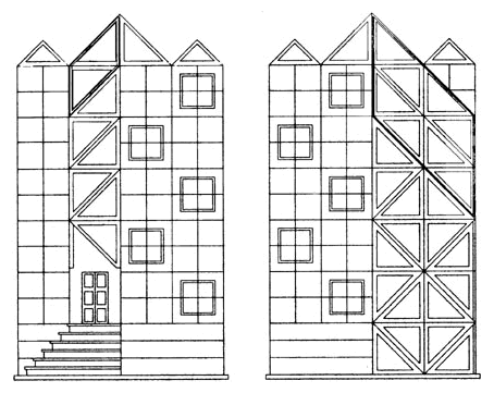 Front and Right Elevation Drawings
