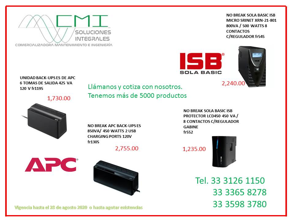 No break APC Y SOLA BASIC No break APC Y SOLA BASIC
