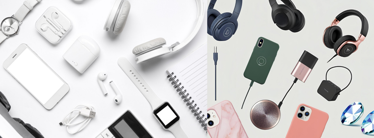 Oficina moderna con escritorio blanco, ordenador de sobremesa, tableta gráfica y accesorios tecnológicos, planta decorativa en maceta. Oficina moderna con escritorio blanco, ordenador de sobremesa, tableta gráfica y accesorios tecnológicos, planta decorativa en maceta.