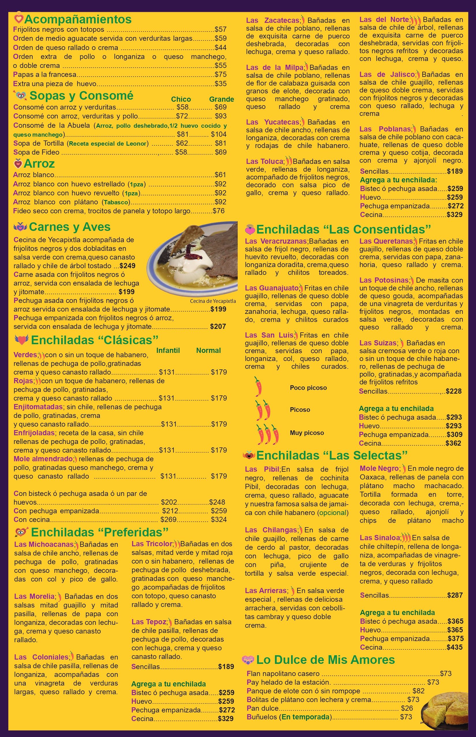 enchiladas, mis amores, chilaquiles, tlalpan, insurgentes 