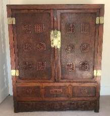 Chinese hardwood side cabinet