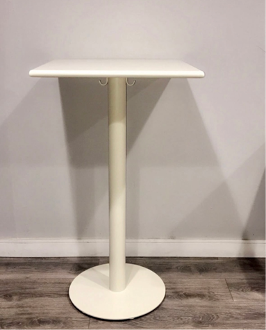 Metal Cocktail height table. Available in many color options. 