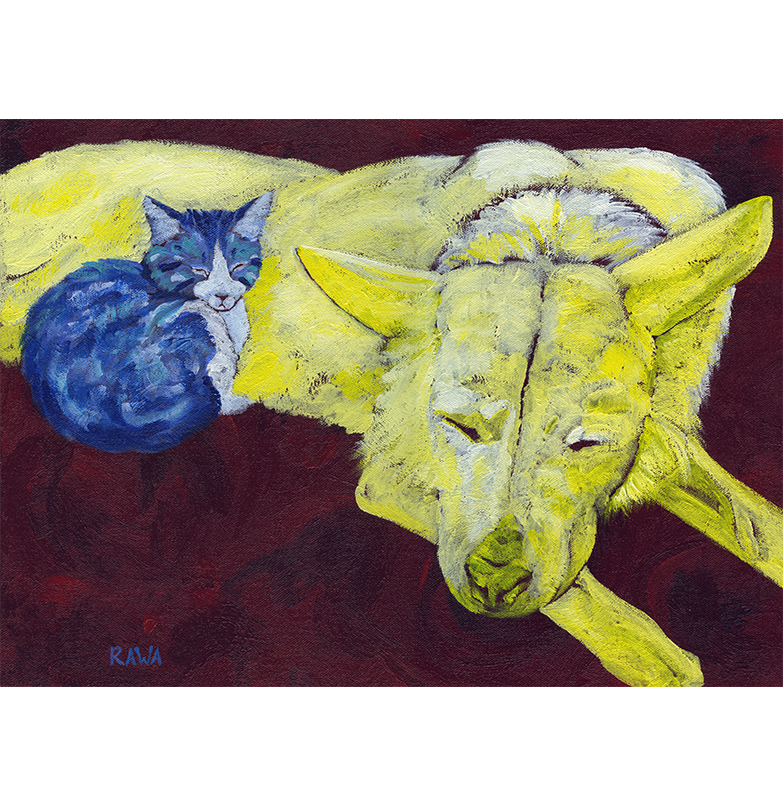 Pet Portrait - Dog and Kitten