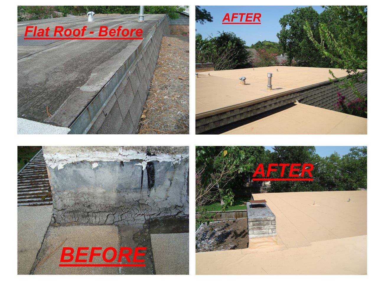 Roof Before and After