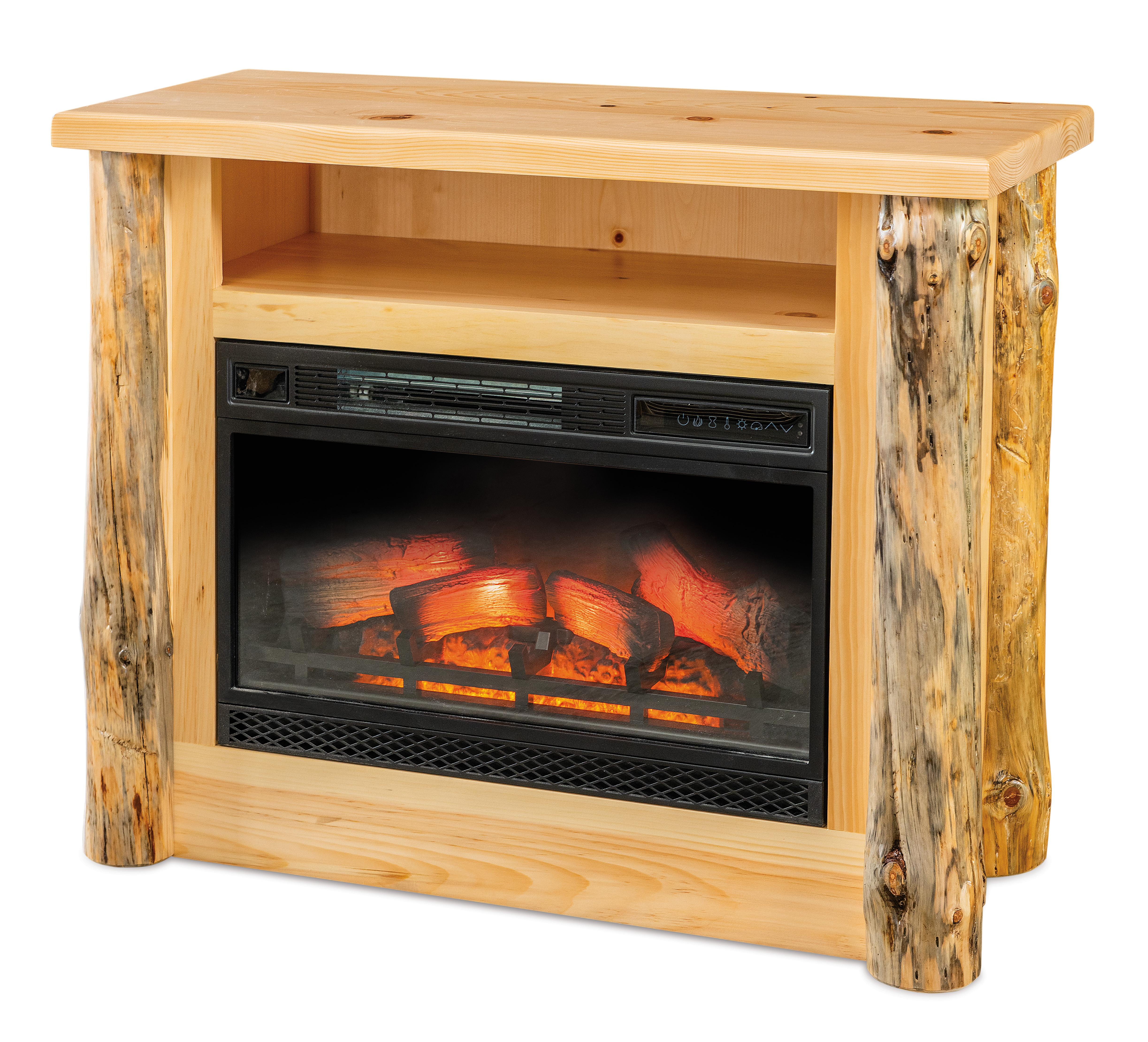 Fireplace w/Opening-Rustic Pine