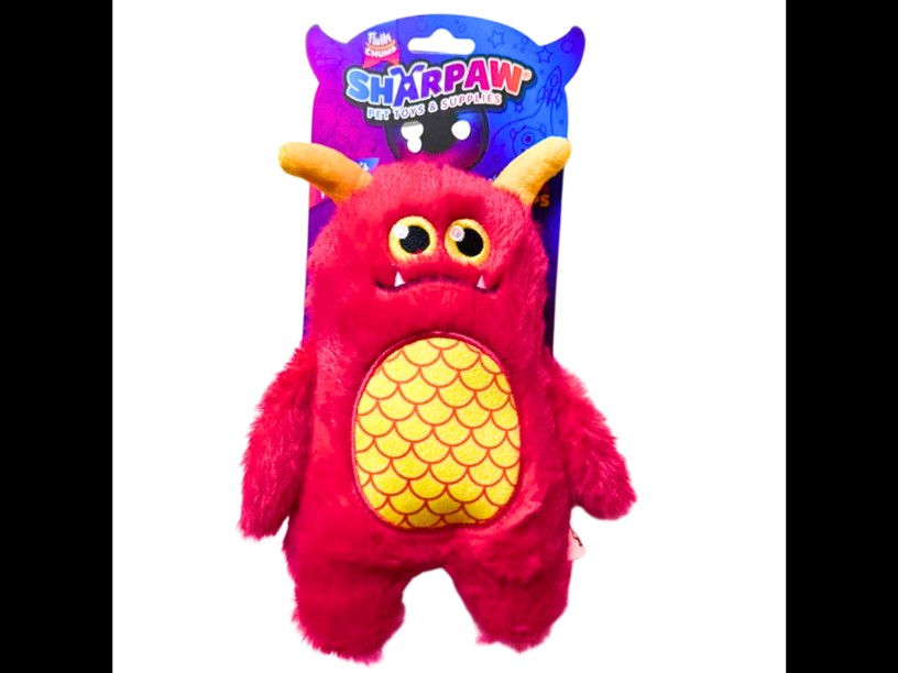 SP-7897 FUFFLY CHUM PELUCHE
 MONSTER RED