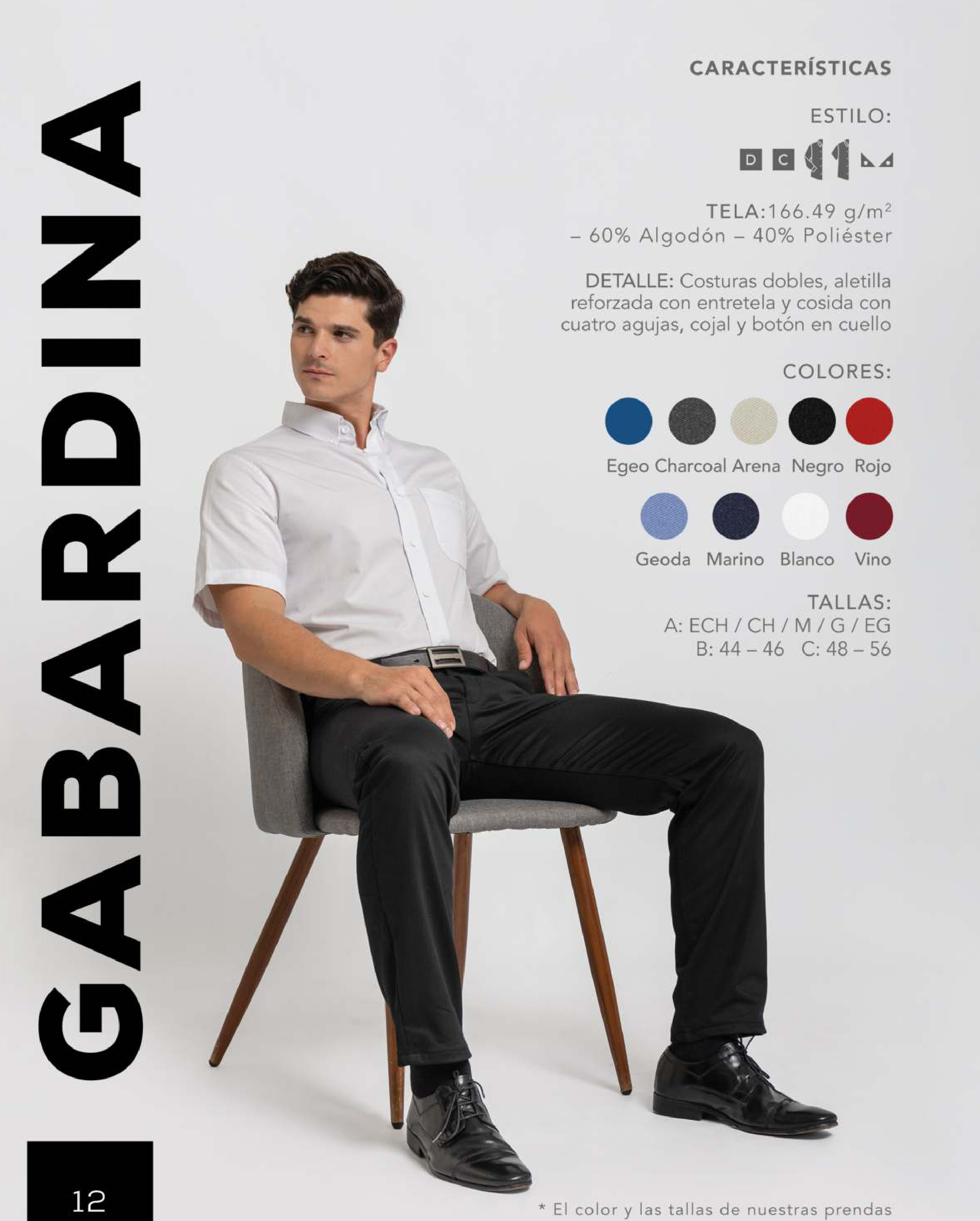 CAMISA Y BLUSA DE GABARDINA