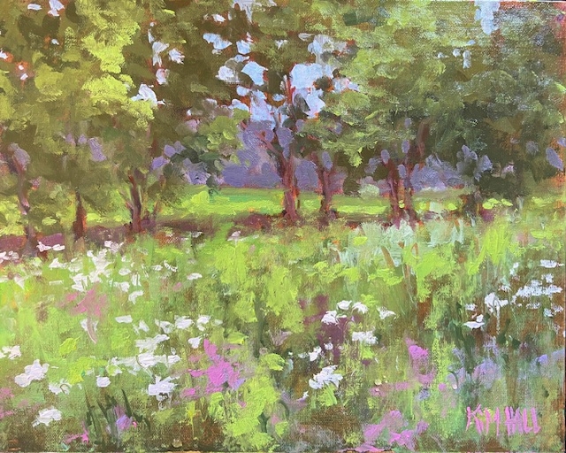 Hall, The Hedgegrow, 8" x 10" Oil