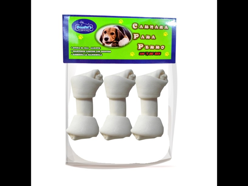 BON500 HUESO MINI 3 PZS (2"-3")