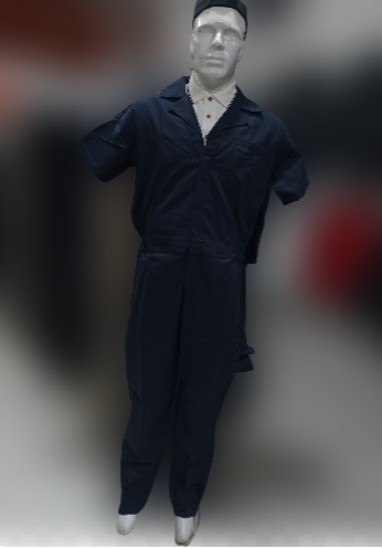 OVEROL MANGA CORTA 65% DE POLIESTER Y 35% DE ALGODON