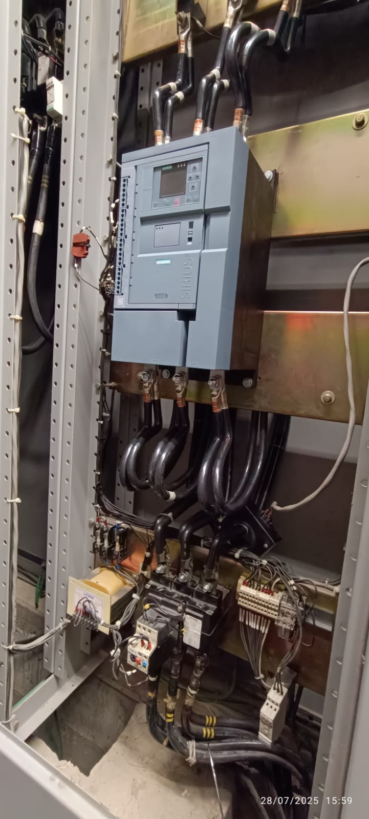 Cambio de un arrancador suave.