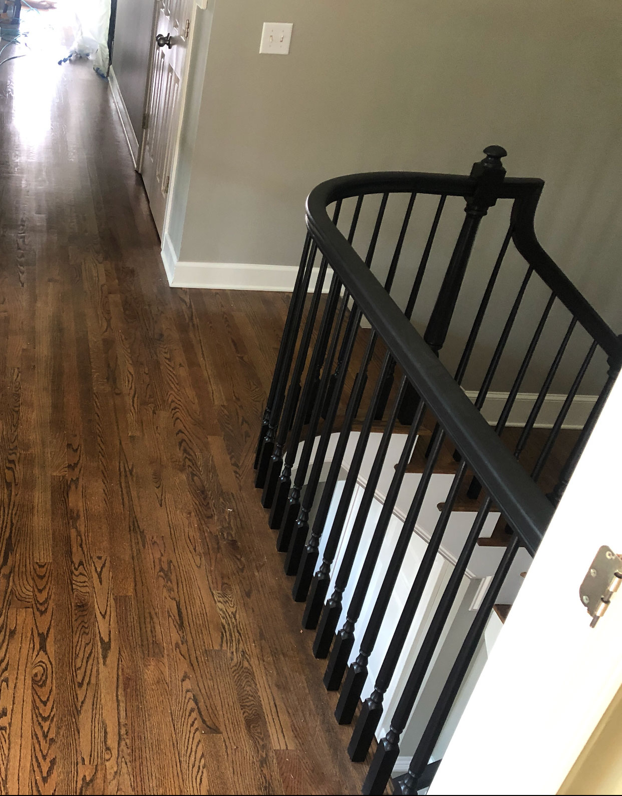 Newly installed baluster