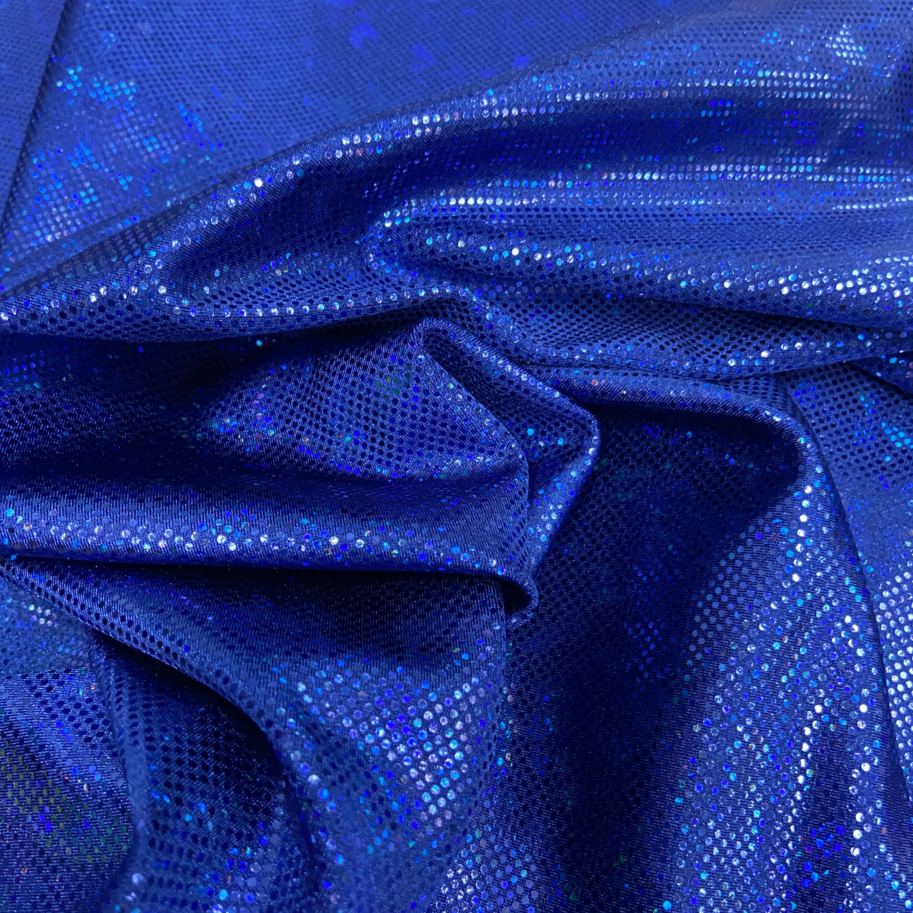 Royal shattered hologram on navy 