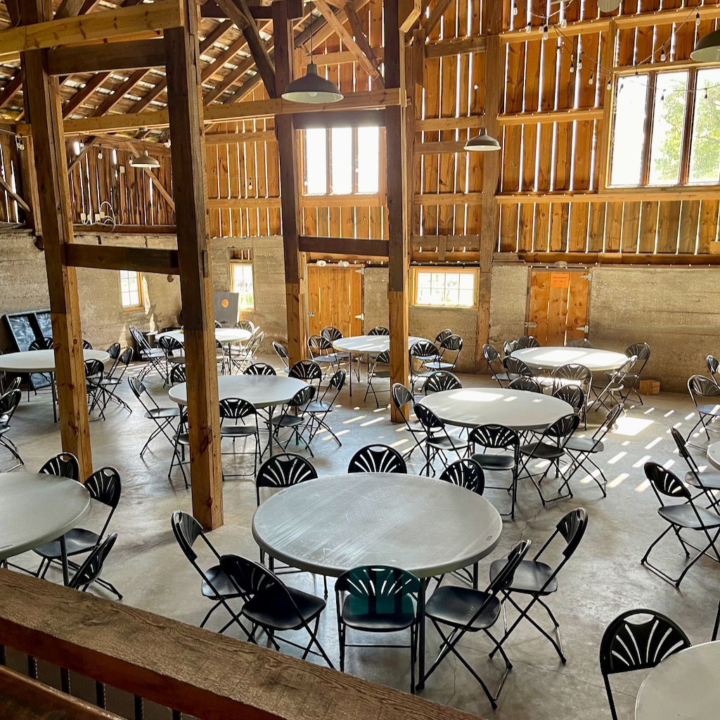Inside Barn Event Center -Iron Fish Distillery Review Tour