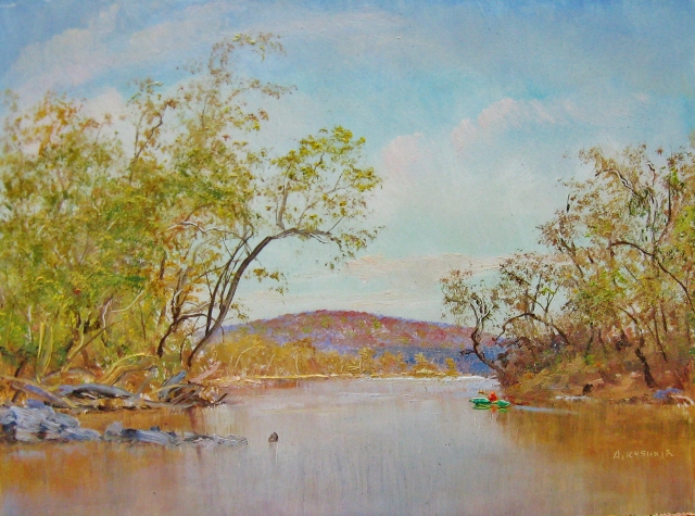 Kushnir, Autumn's Glow, 6x8 Oil