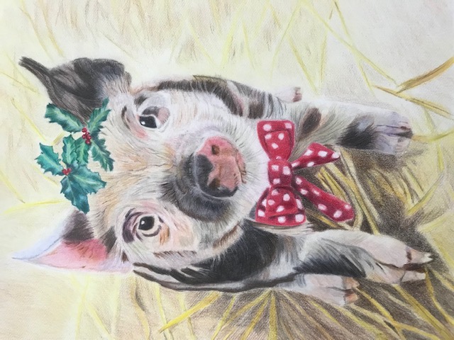 Lucia - Not on the Menu
8 x 10
Cold Press Watercolor Paper