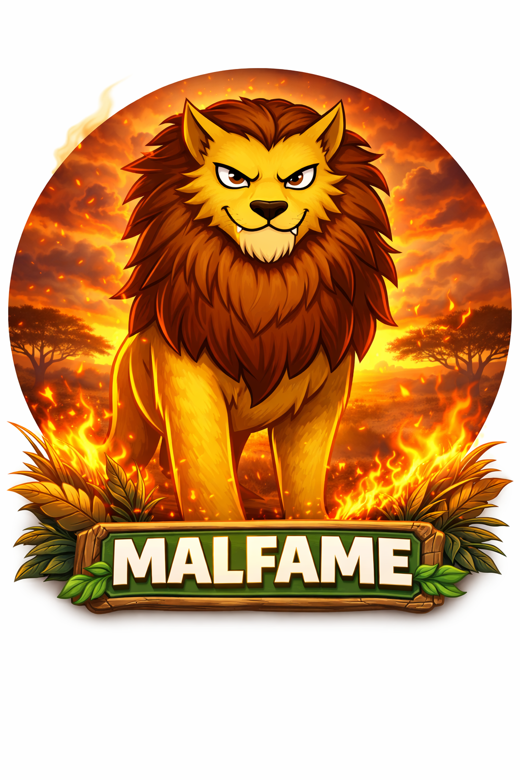 Malfame the fierce lion warrior