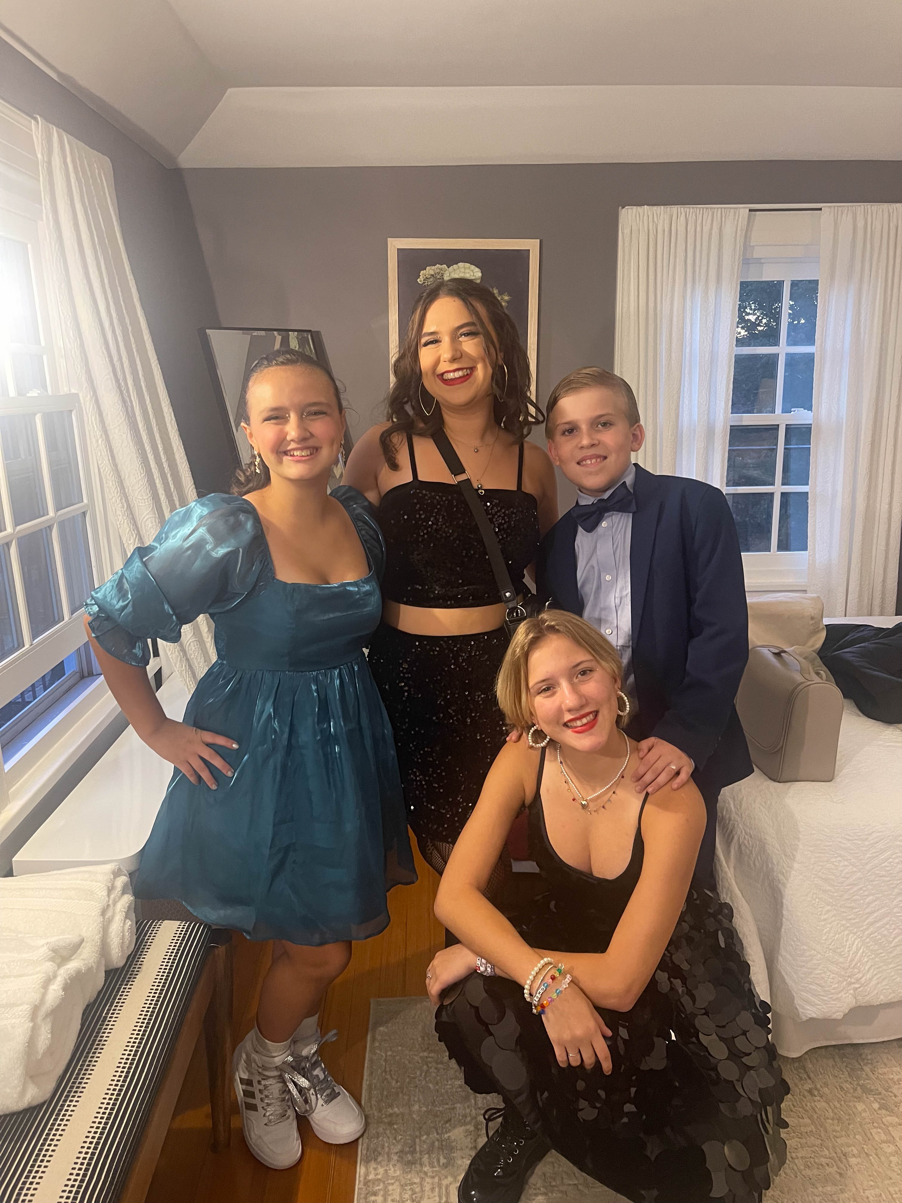 All dressed up for Diana's birthday party