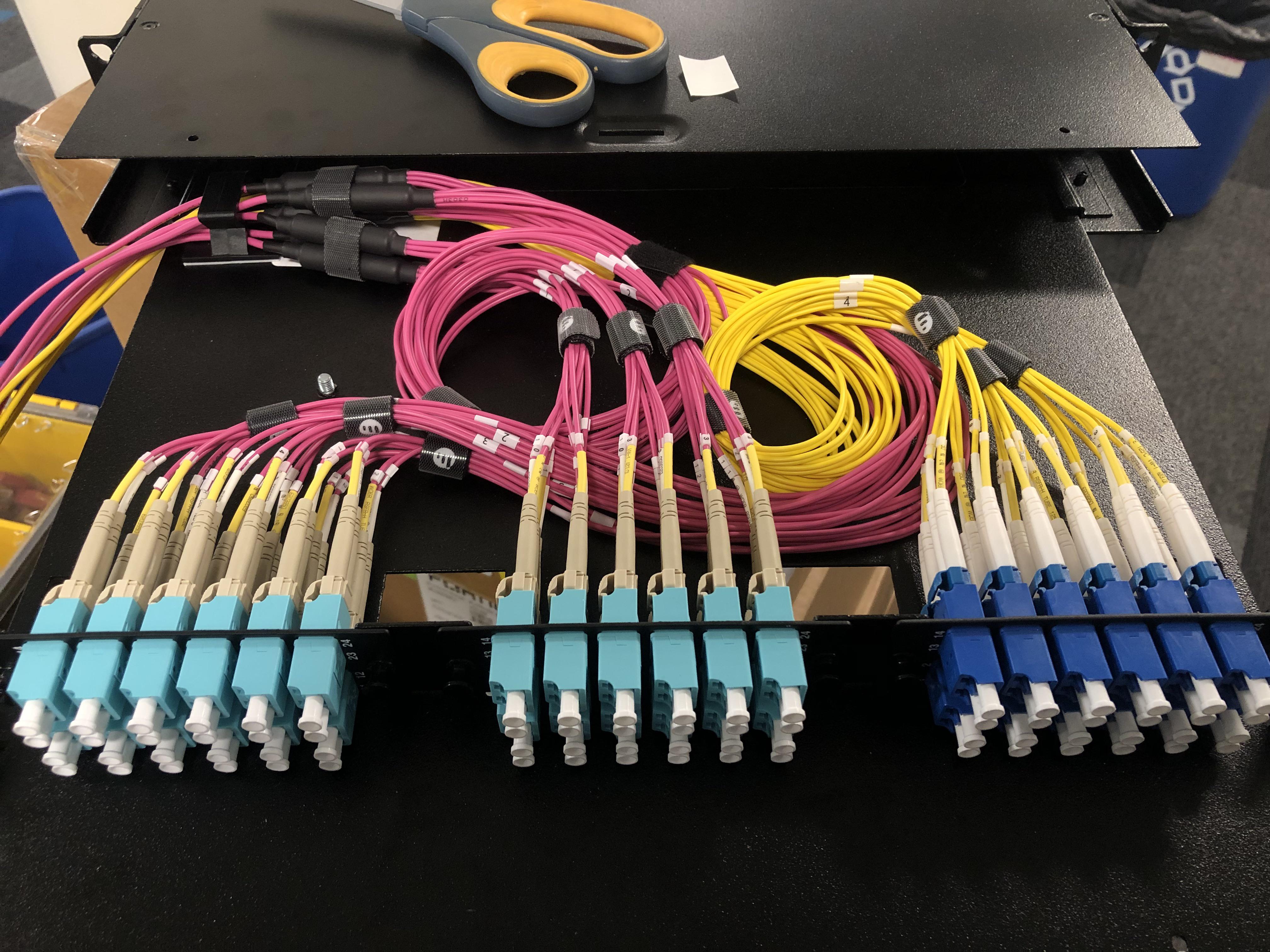 CABLEADOS DE FIBRA OPTICA.