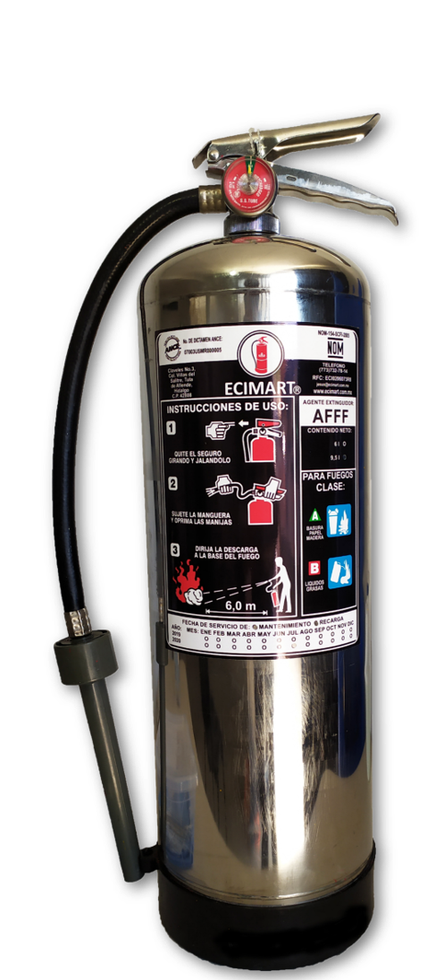                   MANTTO. Y RECARGA EXT.
                  AFFF 9.5 L