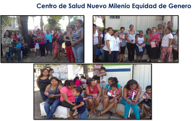 Platica sobre Equidad de Género en Centro de Salud de Nuevo Milenio en Tapachula, Chiapas.