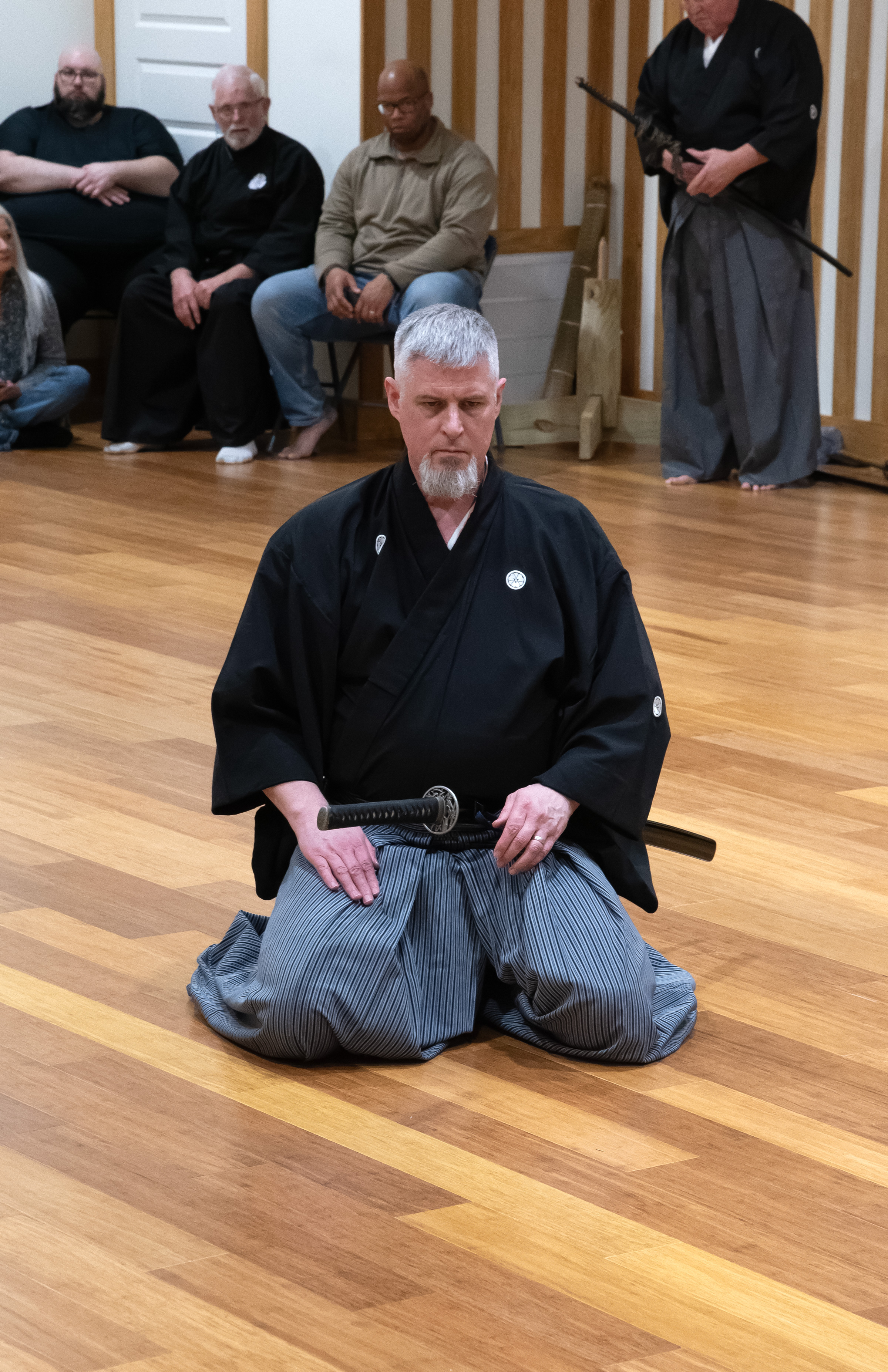 Kurt Brown Sensei performing Mugairyu Iai Hyodo kata.