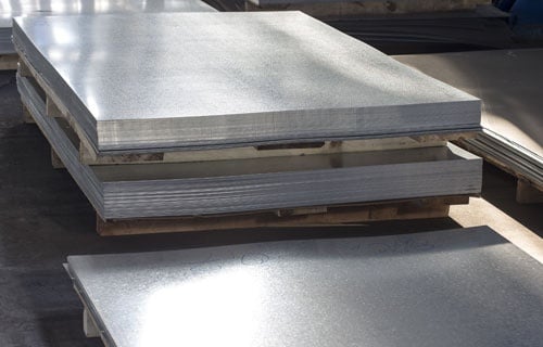 Sheet Tin Metal in Production Hall