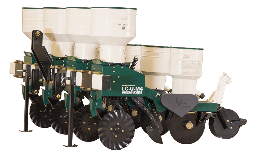 Sembradora mecánica de 4 surcos