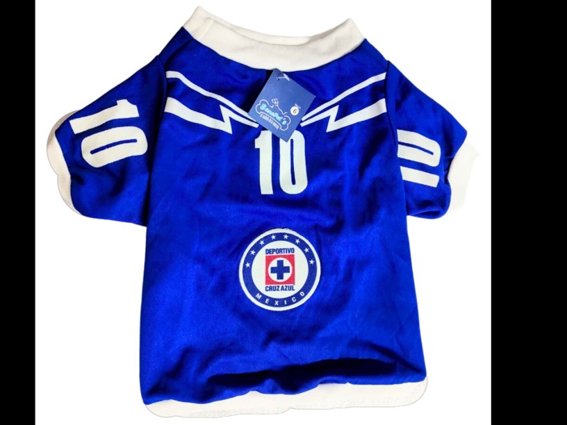 PLAYERA JERSEY CRUZ AZUL