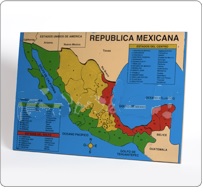 RC República Mexicana
$204.00
Este rompecabezas es muy útil para aprender interactivamente la ubicación de cada estado con su nombre y capital. Propicia:
•Atención y concentración.
•Coordinación motriz.
•Discriminación y memoria visual.
•Ubicación en el espacio.
•Adquisición de estados, capitales y su ubicación.
•Asociación y adquisición de conceptos.
•Integración.
•Orden y responsabilidad.
Número de Piezas: 32

