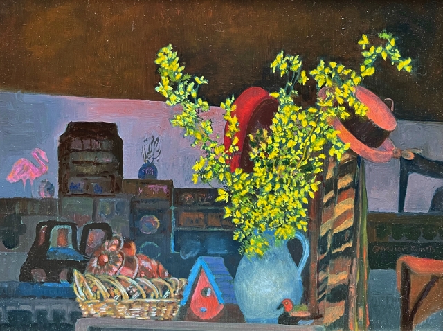 Roberts, Antiques Shop, 8x10 Oil