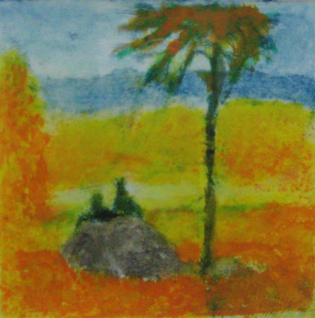 Roberts, Tree Top View, 3x3 Aquatint