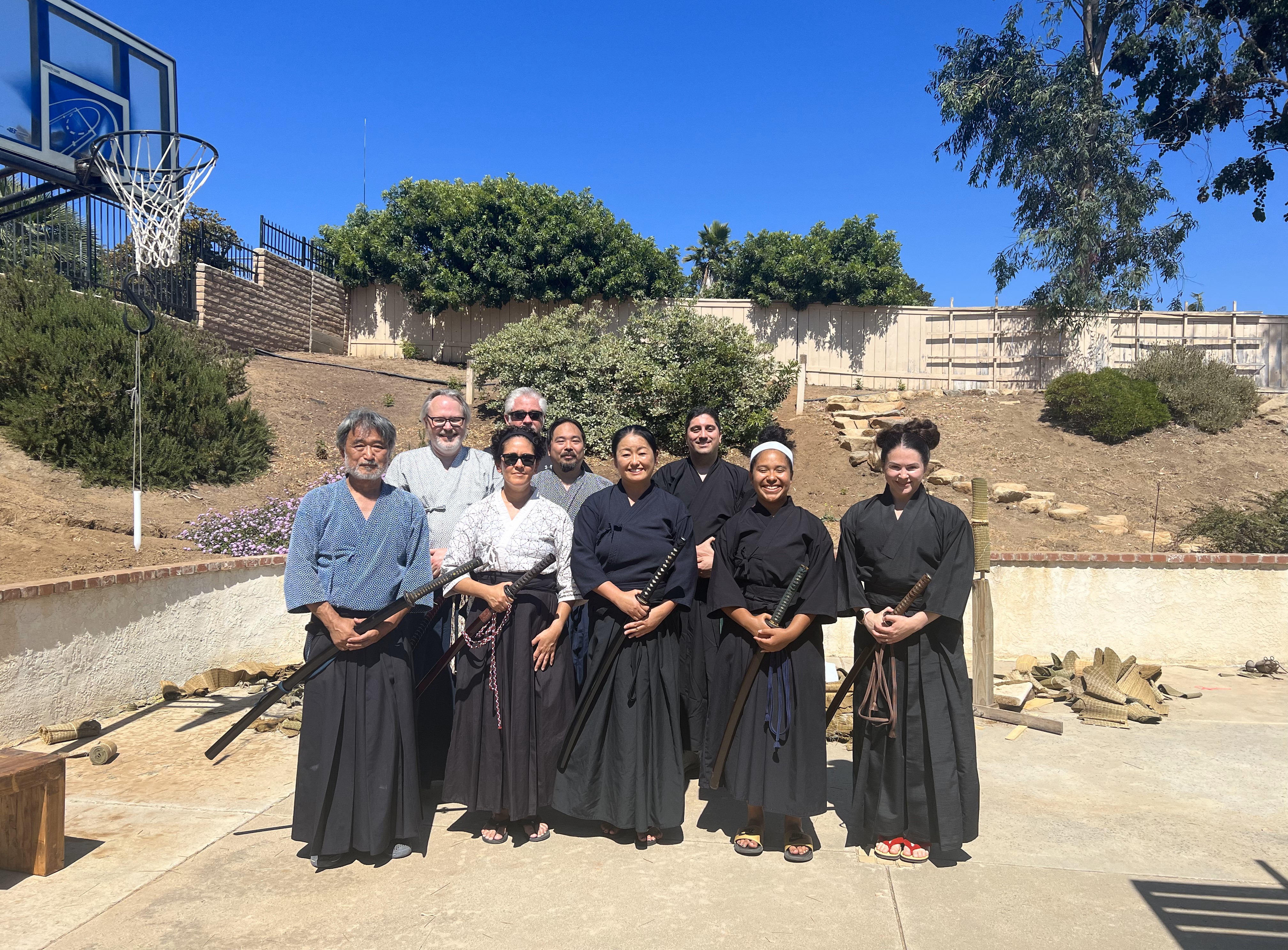 July 2023: Joint training with the San Diego Mugairyu group.