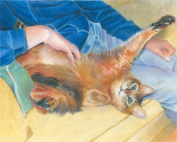 Just a bit higher (coloured pencil)