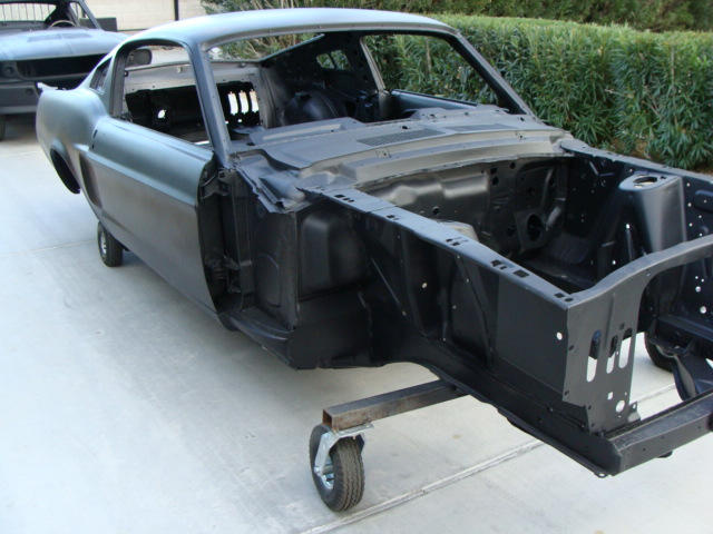 Casters are added so car will roll. Optional