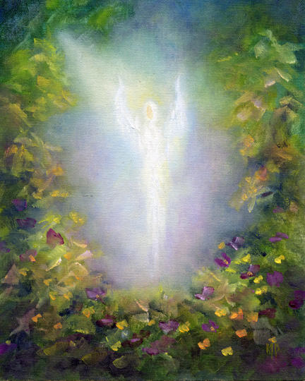 Healing Angel ~ 8" x 10"  Oil on Stretched Canvas       SOLD