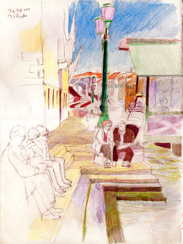 The steps by the Rialto (WIP)