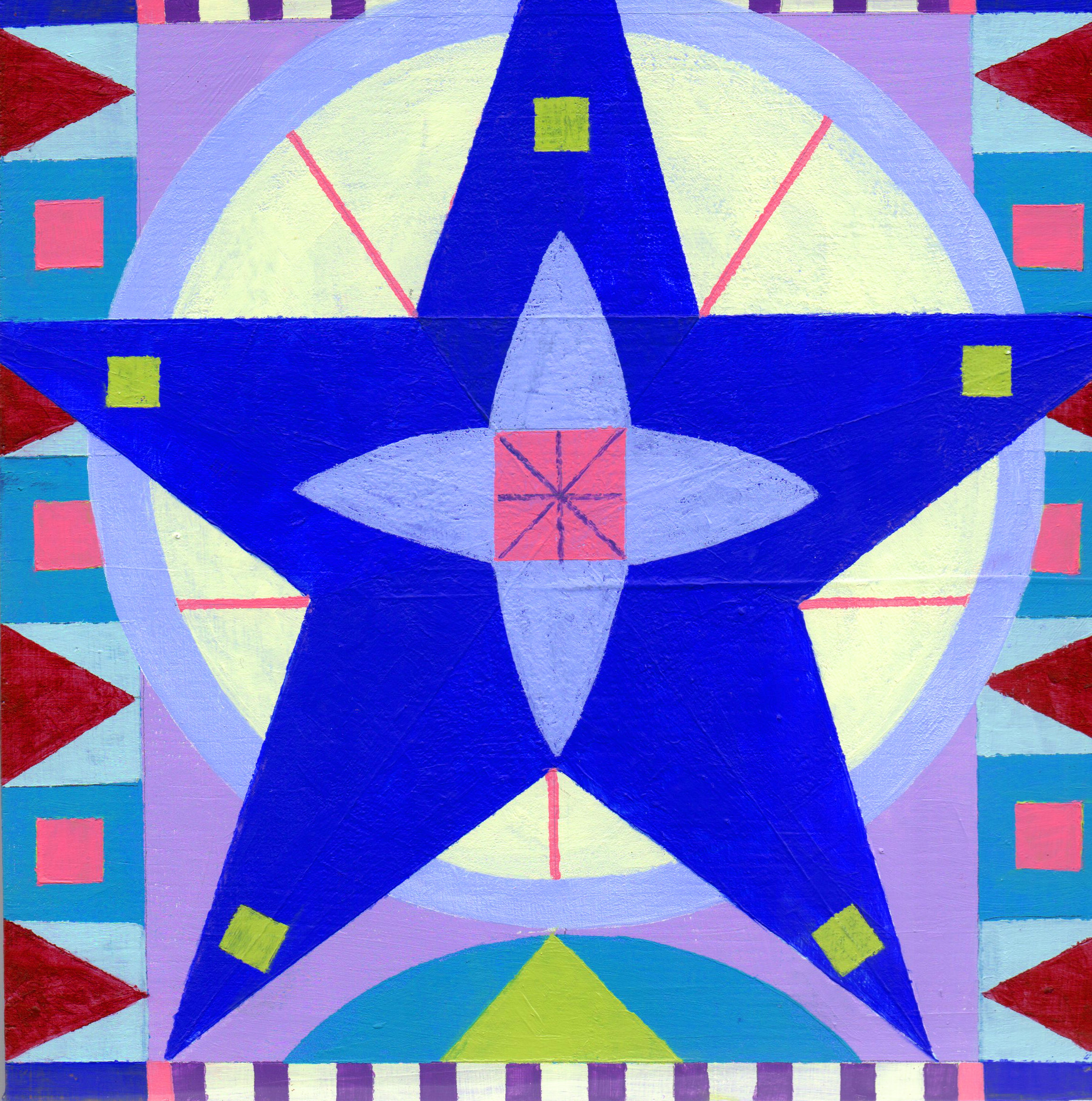 Star Map 4
Acrylic on Wood Panel, 8" x 8" x 1"