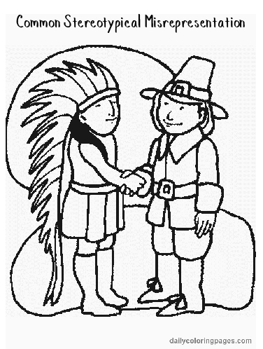 Pilgrim and Indian stereotype