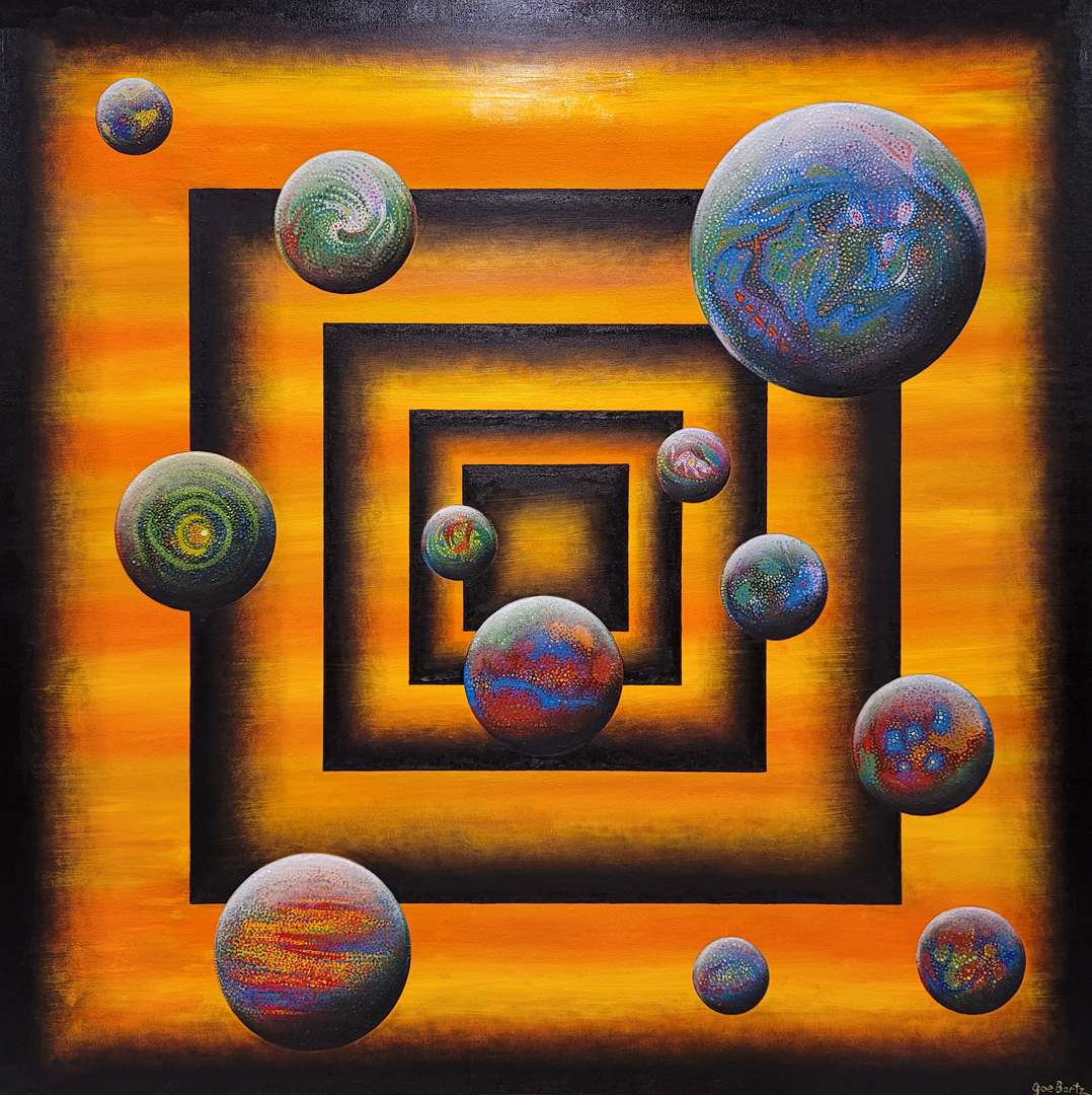 The Square Room (Oil on Canvas, 36"x36")