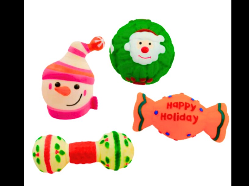 SP-3438 TINNY CHUMS 
SET 4 PCS CHILLON NAVIDAD