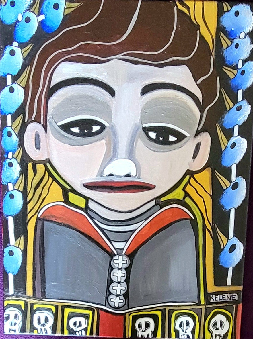 Title Boy 12 x 16 acrylic on canvas Kelene 2025 $200.00