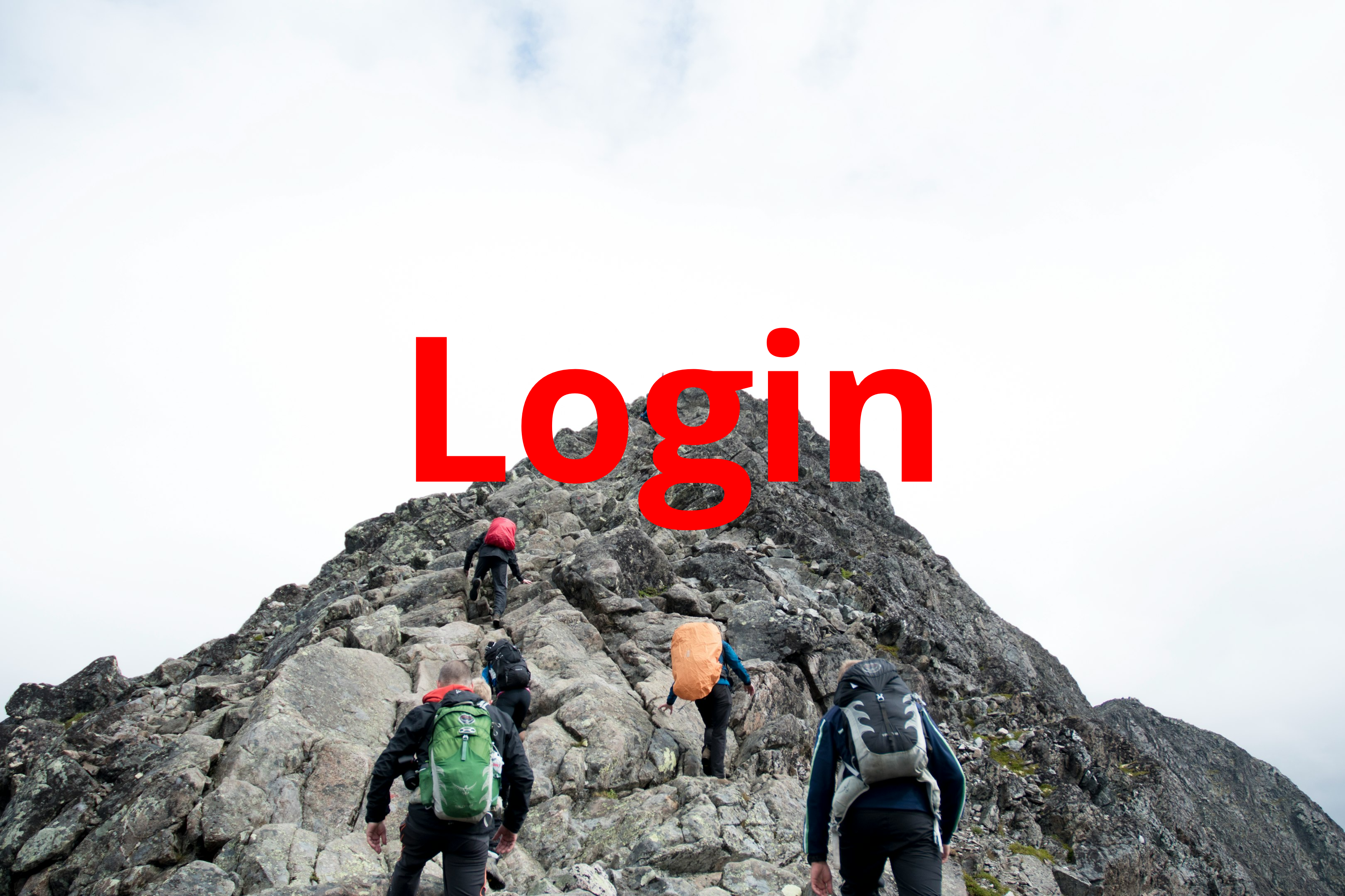 climbers hiking through mountain peak during daytime