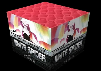 WHITE SPIDER - It has the Longest Hanging Horse Tail in the UK and is an amazing new addition to any fireworks display. £25